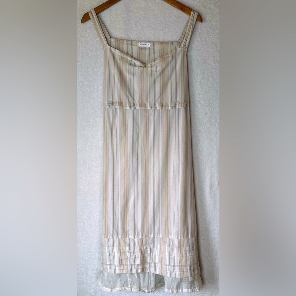 Krista Larson cotton striped dress one size fits most made in USA